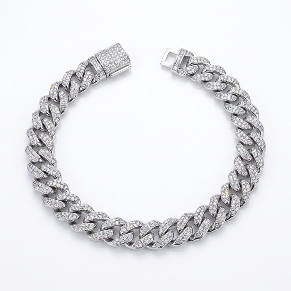 Moissanite Cuban Bracelet