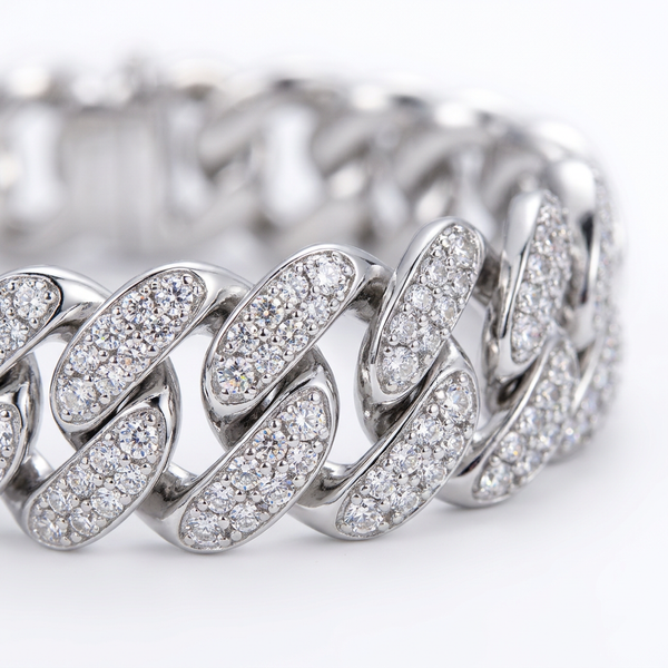 His &amp; Hers — Cuban &amp; Tennis Bracelet Set