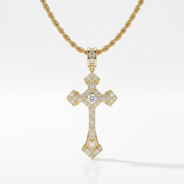 Large Moissanite Pendant