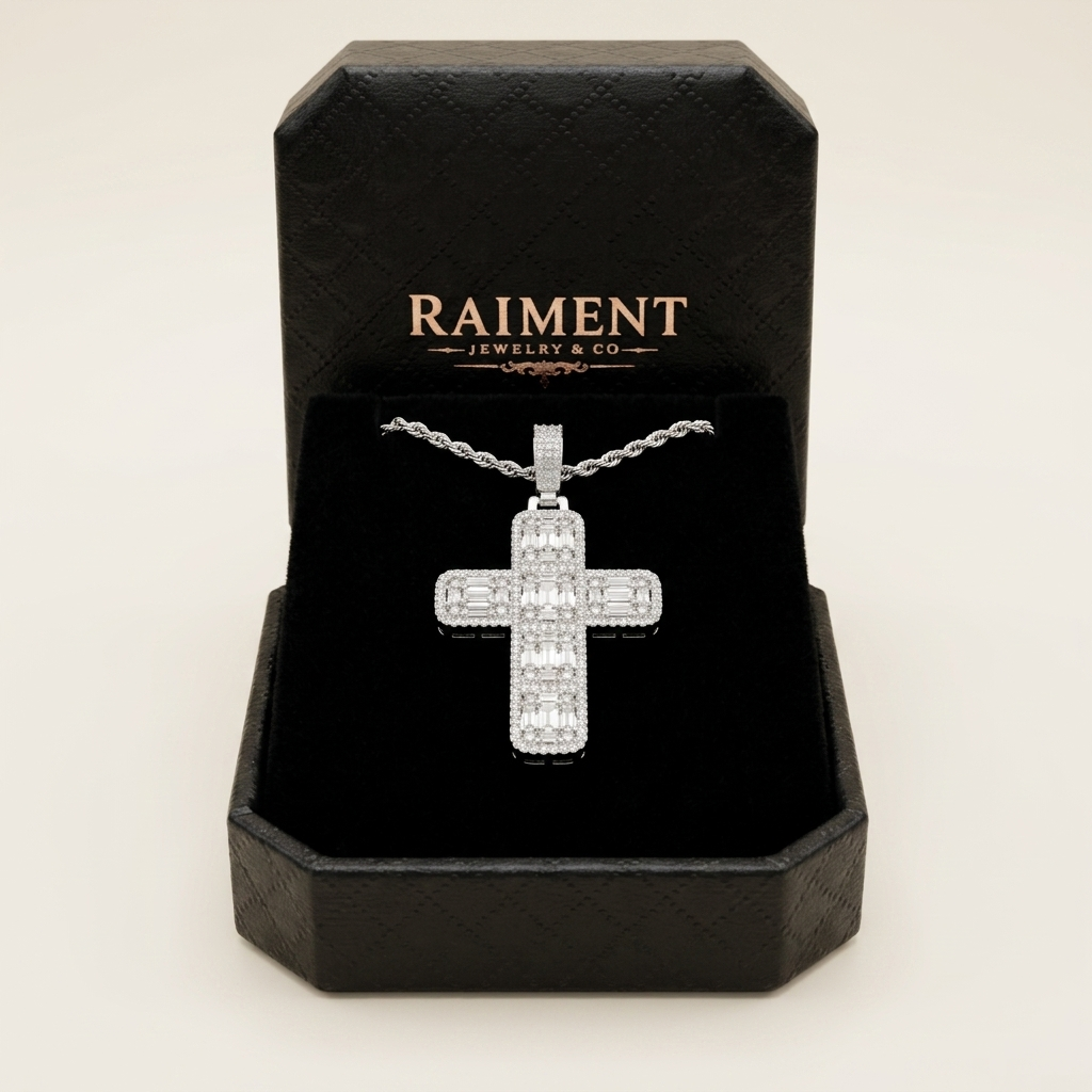 Oval Moissanite Pendant - in Raiment box