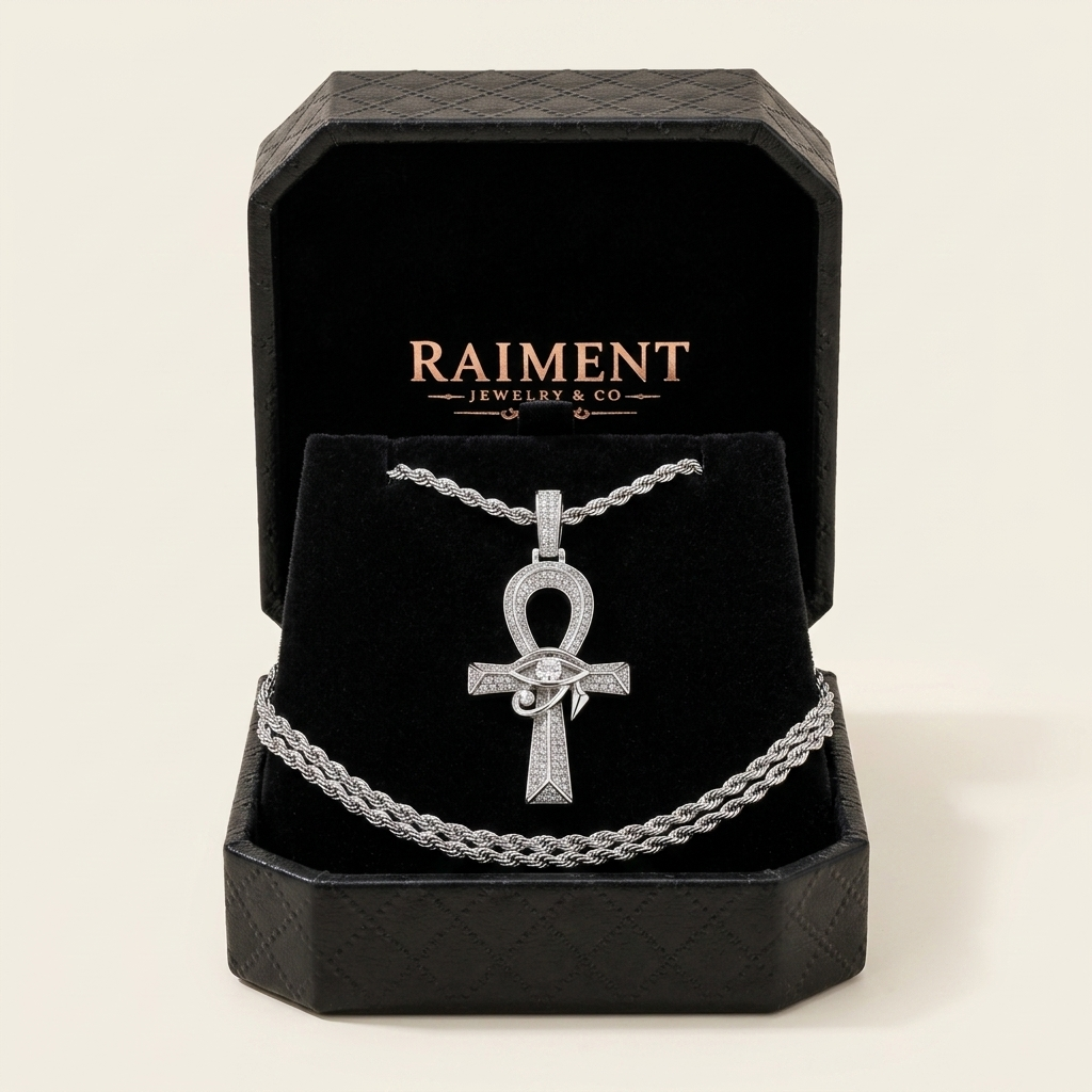 Pear Moissanite Pendant - in Raiment box