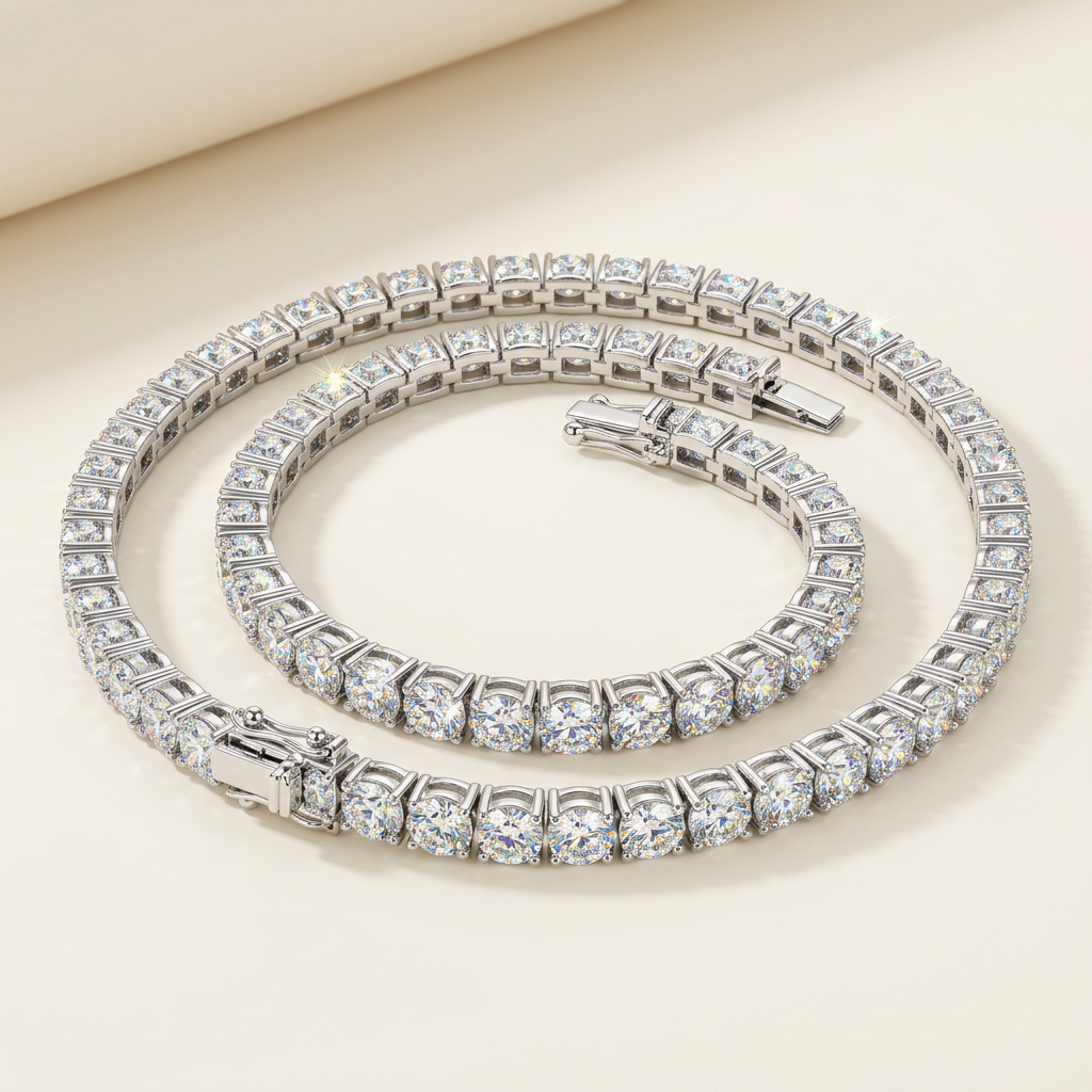 Moissanite Tennis Bracelet - beauty coil