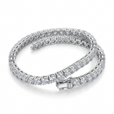 Moissanite tennis bracelet 2mm in S925 sterling silver, Raiment Jewelry & Co.