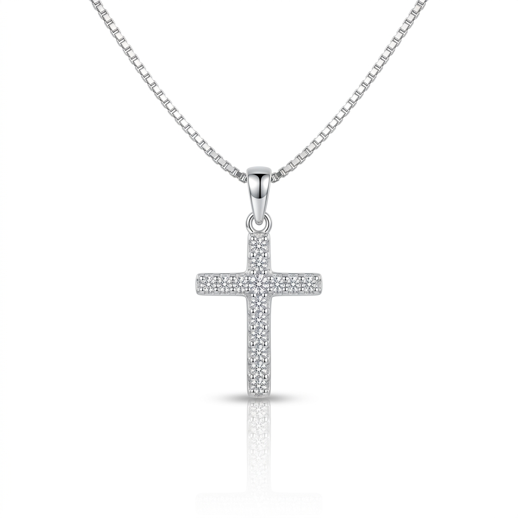 Moissanite Solitaire Pendant 70ct - hero on white