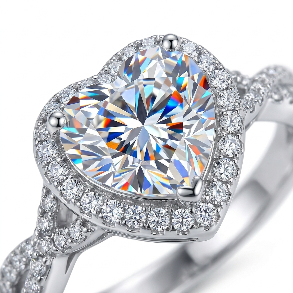 Petite Solitaire Ring - stone macro