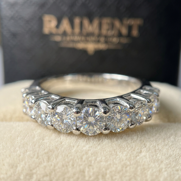 Moissanite Curved Band Ring