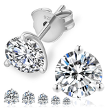 Moissanite Ring Silver 8mm Sz 7.5