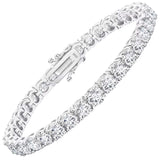 2mm Moissanite Tennis Bracelet Silver 7"