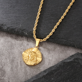 Jesus Cross Pendant Gold 22"