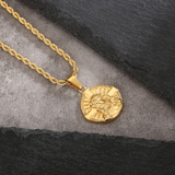 Jesus Cross Pendant Gold 22"