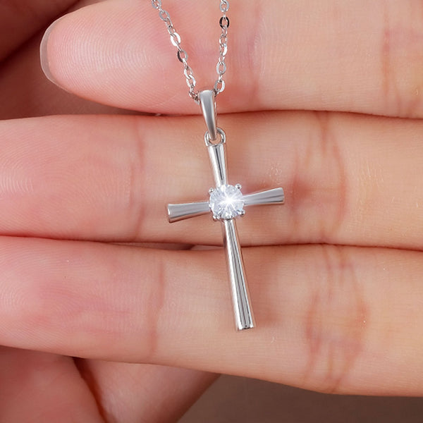 Moissanite Round Pendant Silver 0.30ct