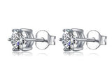Moissanite Cross Drop Earrings