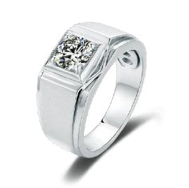 Men's Moissanite Bold Pave Ring 1ct