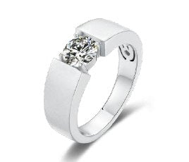 Men's Moissanite Twin-Stone Ring 1ct #9-12
