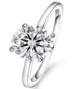 Moissanite 4-Claw Solitaire Ring