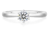 Moissanite 6-Claw Petite Solitaire Ring