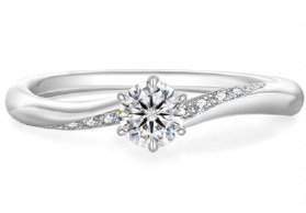 Moissanite 6-Claw Bypass Ring