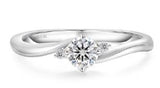 Moissanite Heart Solitaire Ring 1ct