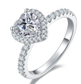 Moissanite Petite Solitaire Ring
