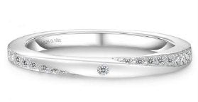 Moissanite Eternity Band Ring 0.10ct