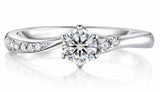 Moissanite 6-Claw Bypass Ring