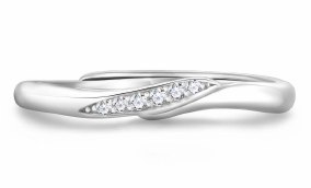 Moissanite Adjustable Band Ring