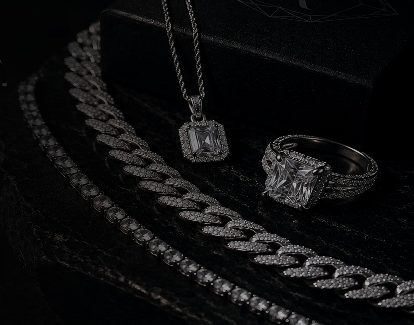Raiment luxury jewelry presentation
