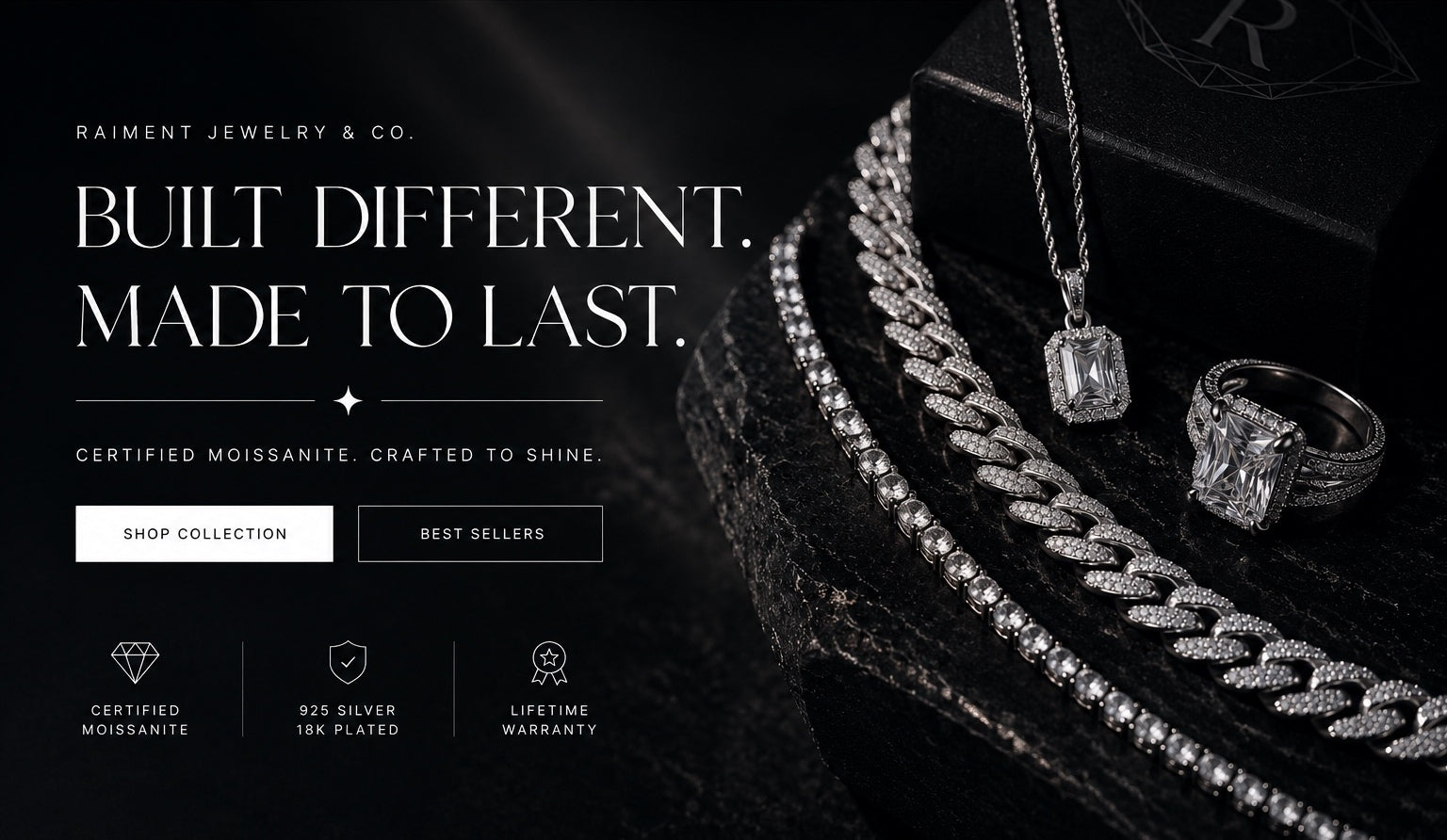 Raiment Jewelry & Co. — Built Different. Made To Last.